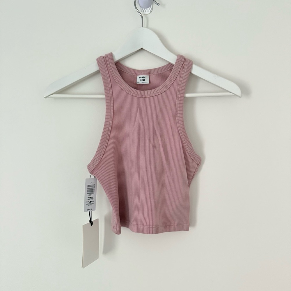 Sunday Best Ribbed Crop Top